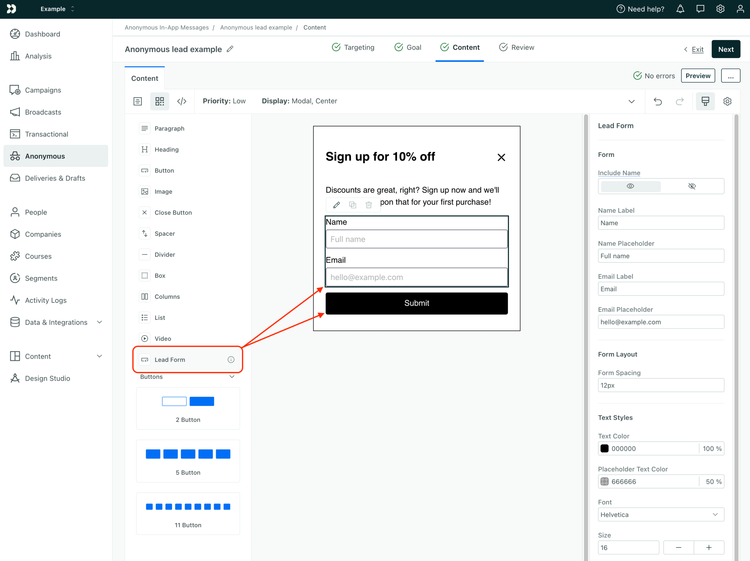 customer.io-forms