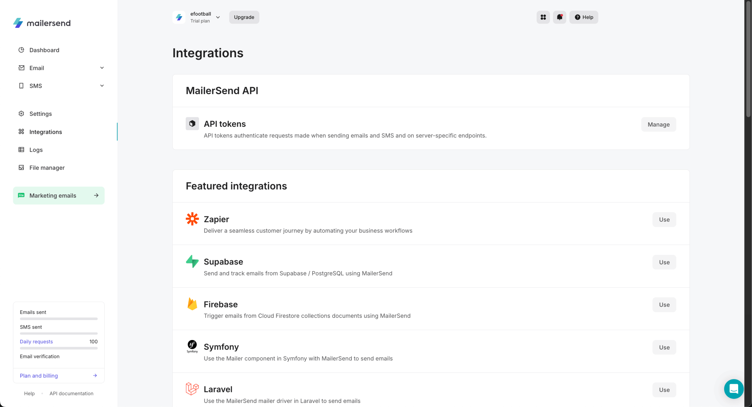 mailersend-integrations