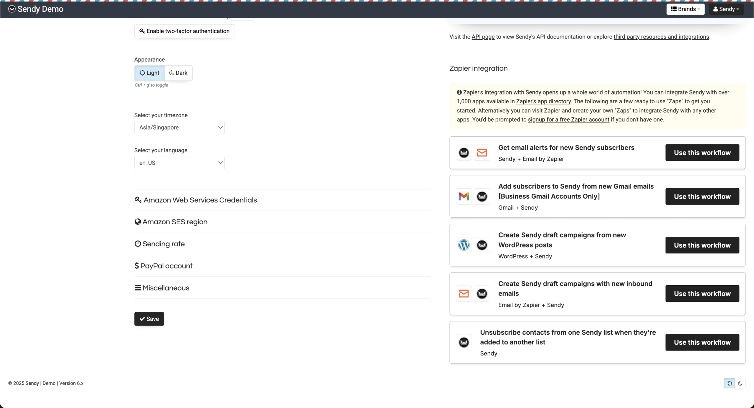 sendy-integrations