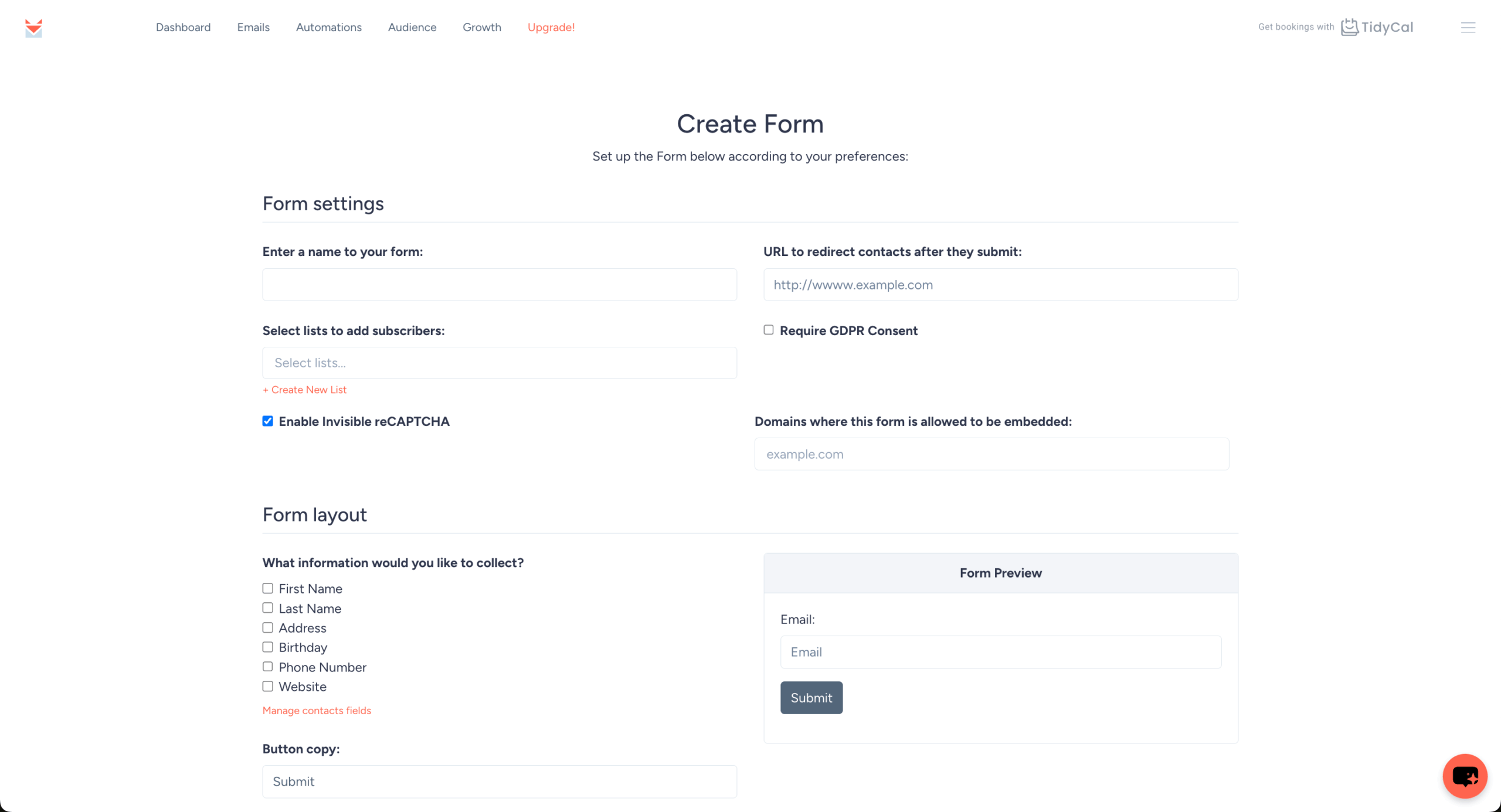 sendfox-forms